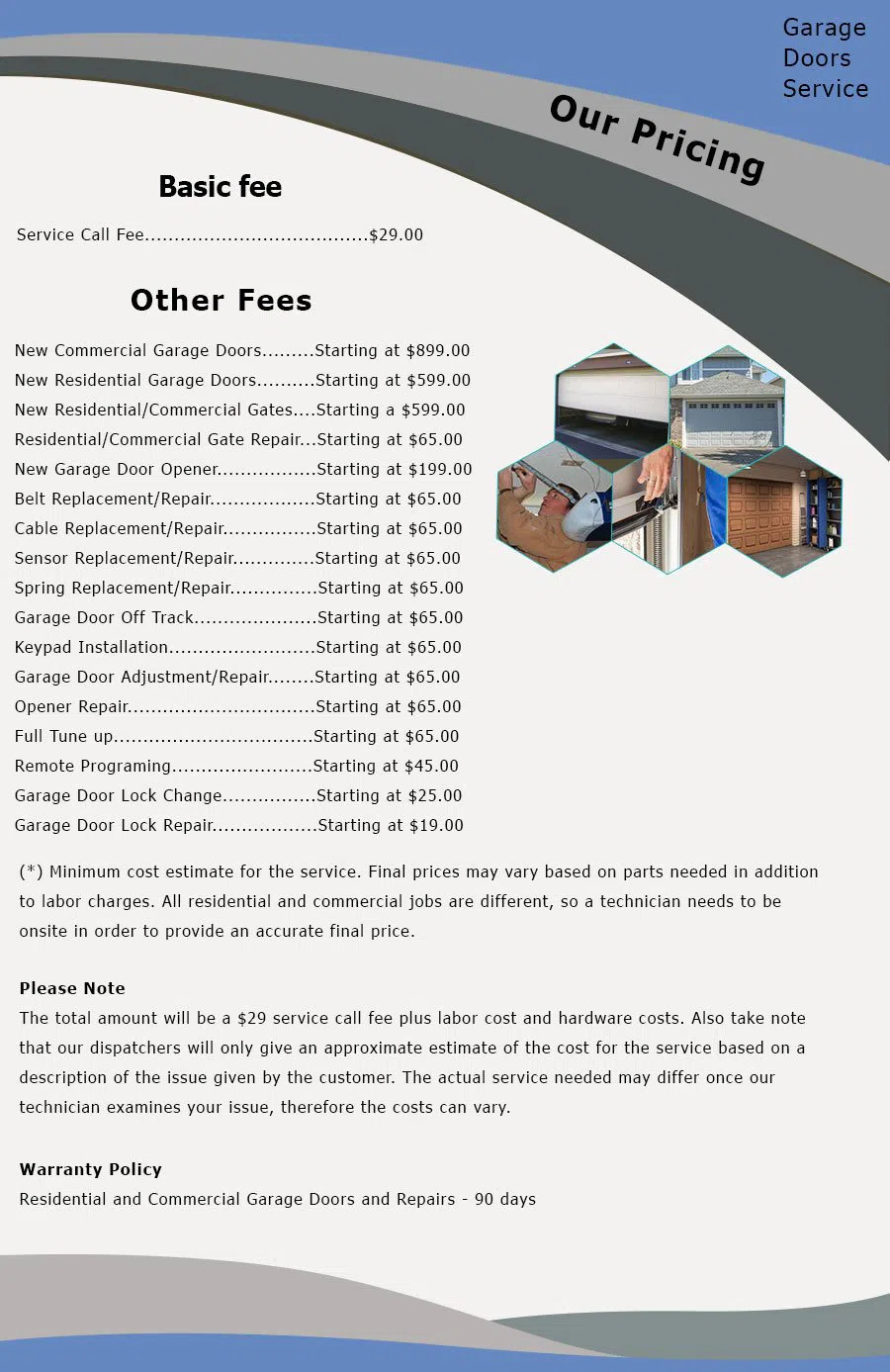 Security Garage Doors Claremont, CA 909-366-3900